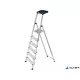 Állólétra, 6 lépcsőfokos, alumínium, Multigrip-system, KRAUSE 'Secury'