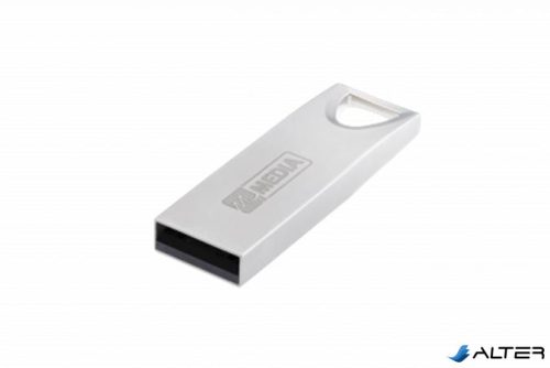 Pendrive, 16GB, USB 2.0, alumínium ház, MYMEDIA 'Alu' (by VERBATIM)