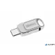 Pendrive, 32GB, USB 2.0 + USB-C, alumínium ház, MYMEDIA "Dual" (by VERBATIM)