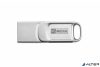 Pendrive, 32GB, USB 2.0 + USB-C, alumínium ház, MYMEDIA "Dual" (by VERBATIM)