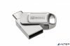 Pendrive, 64GB, USB 2.0 + USB-C, alumínium ház, MYMEDIA "Dual" (by VERBATIM)