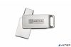 Pendrive, 128GB, USB 3.2 Gen1 + USB-C, alumínium ház, MYMEDIA "Dual" (by VERBATIM)