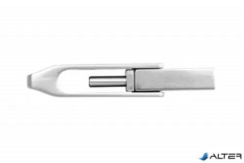 Pendrive, 128GB, USB 3.2 Gen1 + USB-C, alumínium ház, MYMEDIA "Dual" (by VERBATIM)