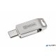 Pendrive, 32GB, USB 3.2 Gen1 + USB-C, alumínium ház, MYMEDIA 'Dual' (by VERBATIM)