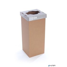   Szelektív hulladékgyűjtő, újrahasznosított, 50 l, RECOBIN "Office", szürke