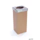 Szelektív hulladékgyűjtő, újrahasznosított, 50 l, RECOBIN "Office", szürke