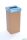 Szelektív hulladékgyűjtő, újrahasznosított, angol felirat, 50 l, RECOBIN "Office", kék