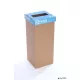 Szelektív hulladékgyűjtő, angol felirat, 50 l, RECOBIN "Office", kék