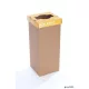 Szelektív hulladékgyűjtő, újrahasznosított, angol felirat, 50 l, RECOBIN 'Office', sárga