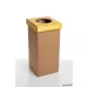 Szelektív hulladékgyűjtő, újrahasznosított, 20 l, RECOBIN 'Mini', sárga