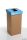 Szelektív hulladékgyűjtő, újrahasznosított, 20 l, RECOBIN "Mini", kék