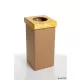 Szelektív hulladékgyűjtő, újrahasznosított, angol felirat, 20 l, RECOBIN "Mini", sárga
