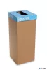 Szelektív hulladékgyűjtő, szlovák felirat, 50 l, RECOBIN "Office", kék