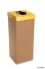 Szelektív hulladékgyűjtő, újrahasznosított, szlovák felirat, 50 l, RECOBIN "Office", sárga