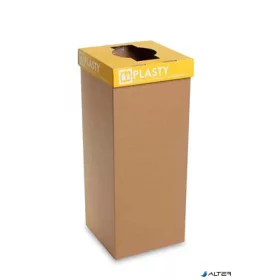   Szelektív hulladékgyűjtő, újrahasznosított, szlovák felirat, 50 l, RECOBIN "Office", sárga