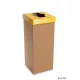 Szelektív hulladékgyűjtő, újrahasznosított, szlovák felirat, 50 l, RECOBIN "Office", sárga