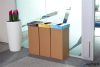 Szelektív hulladékgyűjtő, újrahasznosított, szlovák felirat, 50 l, RECOBIN "Office", sárga