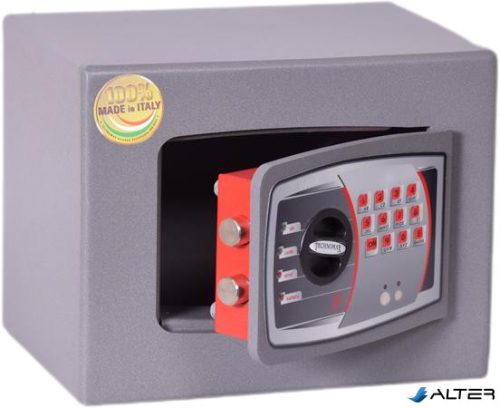 Bútorszéf, elektronikus zár, 9 l, 220x280x200 mm, TECHNOMAX "SMTO 2"