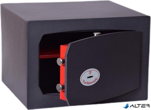 Bútorszéf, kulcsos zár, 30 l, 270x390x350 mm, TECHNOMAX "MTK 4"