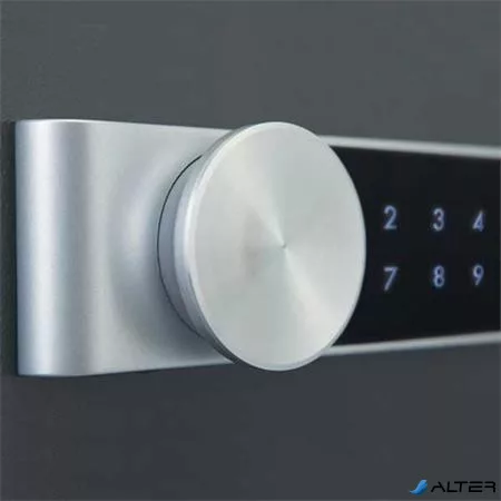 Tűzálló széf, elektronikus zár, 64 l, 695x500x500 mm, YALE "YFM/695/FG2/B"