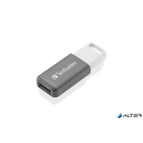  Pendrive, 128GB, USB 2.0, VERBATIM "Databar", szürke