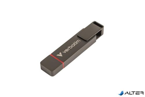 Pendrive, 128GB, USB-A/C 3.2 Gen1, VERBATIM "Dual QuickStick", fekete