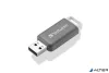 Pendrive, 128GB, USB 2.0, VERBATIM "Databar", szürke