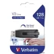 Pendrive, 128GB, USB 3.2, 80/25 MB/s, VERBATIM 'V3', fekete-szürke