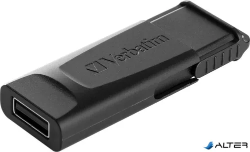 Pendrive, 128GB, USB 2.0, VERBATIM "Slider", fekete