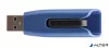Pendrive, 128GB, USB 3.2, 175/80 MB/s, VERBATIM "V3 MAX", kék-fekete