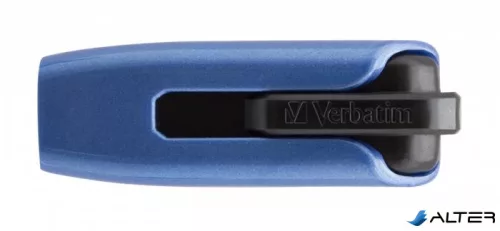 Pendrive, 128GB, USB 3.2, 175/80 MB/s, VERBATIM "V3 MAX", kék-fekete