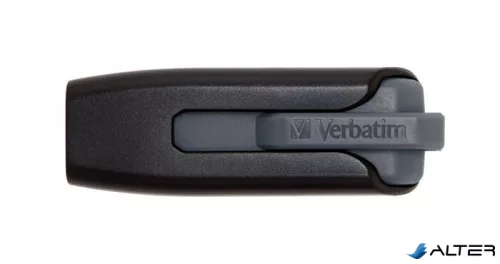 Pendrive, 128GB, USB 3.2, 80/25 MB/s, VERBATIM 'V3', fekete-szürke