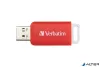 Pendrive, 16GB, USB 2.0, VERBATIM "Databar", piros