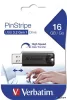 Pendrive, 16GB, USB 3.0, VERBATIM "Pinstripe", fekete