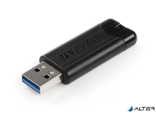 Pendrive, 16GB, USB 3.0, VERBATIM "Pinstripe", fekete