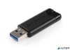 Pendrive, 16GB, USB 2.0, 10/4MB/sec, VERBATIM 'PinStripe', fekete