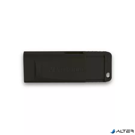 Pendrive, 16GB, USB 2.0, VERBATIM "Slider", fekete