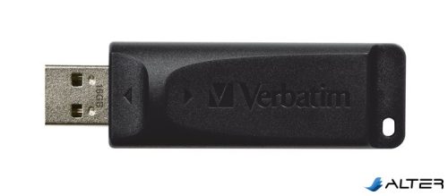 Pendrive, 16GB, USB 2.0, VERBATIM 'Slider', fekete