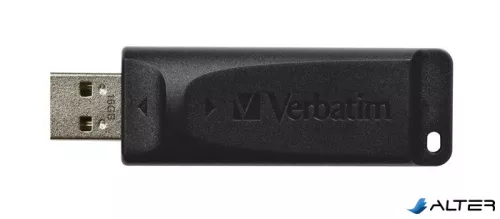 Pendrive, 16GB, USB 2.0, VERBATIM "Slider", fekete