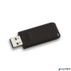 Pendrive, 16GB, USB 2.0, VERBATIM 'Slider', fekete