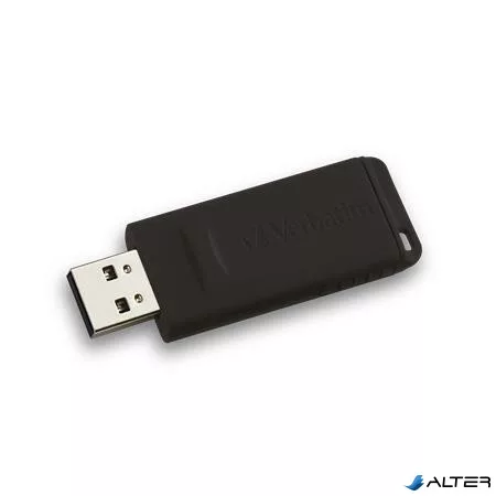 Pendrive, 16GB, USB 2.0, VERBATIM "Slider", fekete