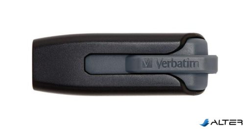 Pendrive, 16GB, USB 3.0, 60/12 MB/sec, VERBATIM "V3", fekete-szürke