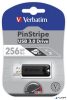 Pendrive, 256GB, USB 3.2, VERBATIM "Pinstripe", fekete