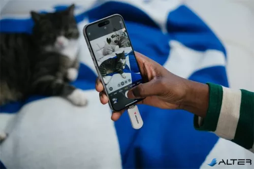 Pendrive, 256GB, USB-C 3.2 Gen1, VERBATIM 'Plectra', fehér