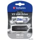 Pendrive, 256GB, USB 3.2, 80/25 MB/s, VERBATIM 'V3', fekete-szürke