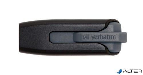 Pendrive, 256GB, USB 3.2, 80/25 MB/s, VERBATIM 'V3', fekete-szürke