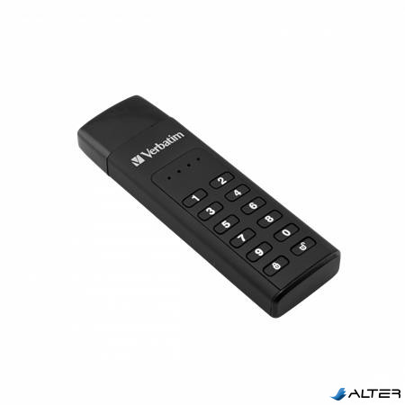 Pendrive, 32GB,USB-C (USB 3.2), titkosítás, 160/130Mb/s, VERBATIM "Keypad Secure"