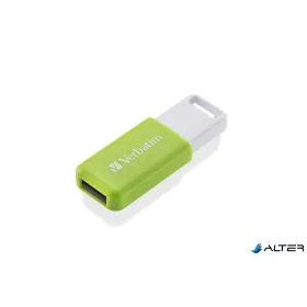 Pendrive, 32GB, USB 2.0, VERBATIM 'Databar', zöld