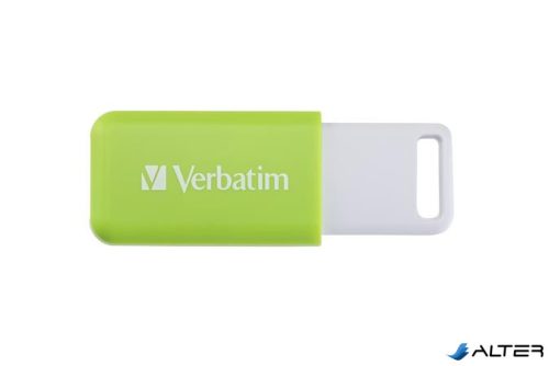 Pendrive, 32GB, USB 2.0, VERBATIM 'Databar', zöld