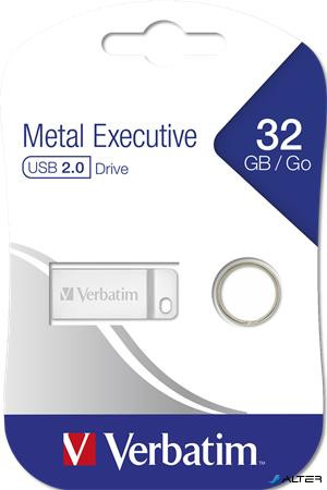 Pendrive, 32GB, USB 2.0,  VERBATIM "Exclusive Metal"